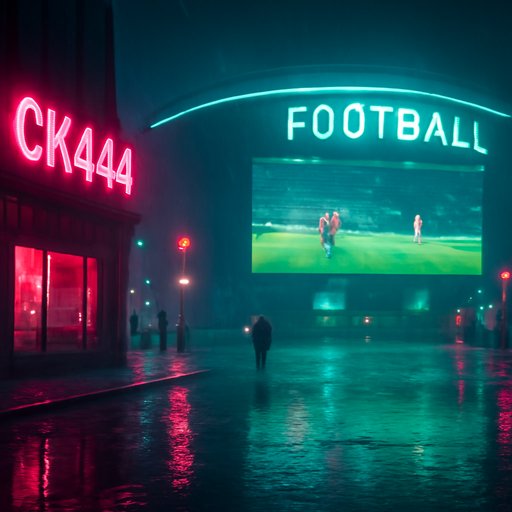 CK444 Bright Screen at Football Stadium